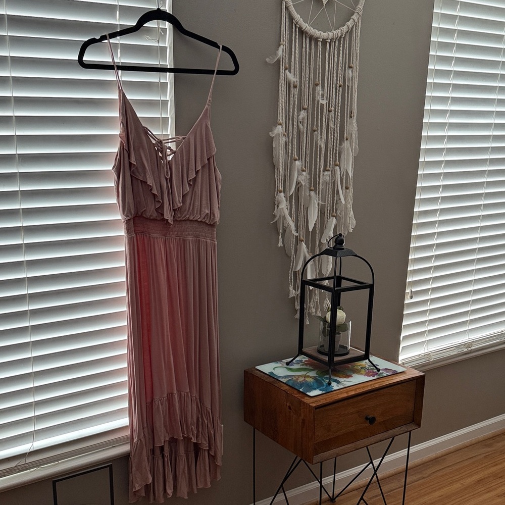 Bailey Blue Blush Ruffled Dress